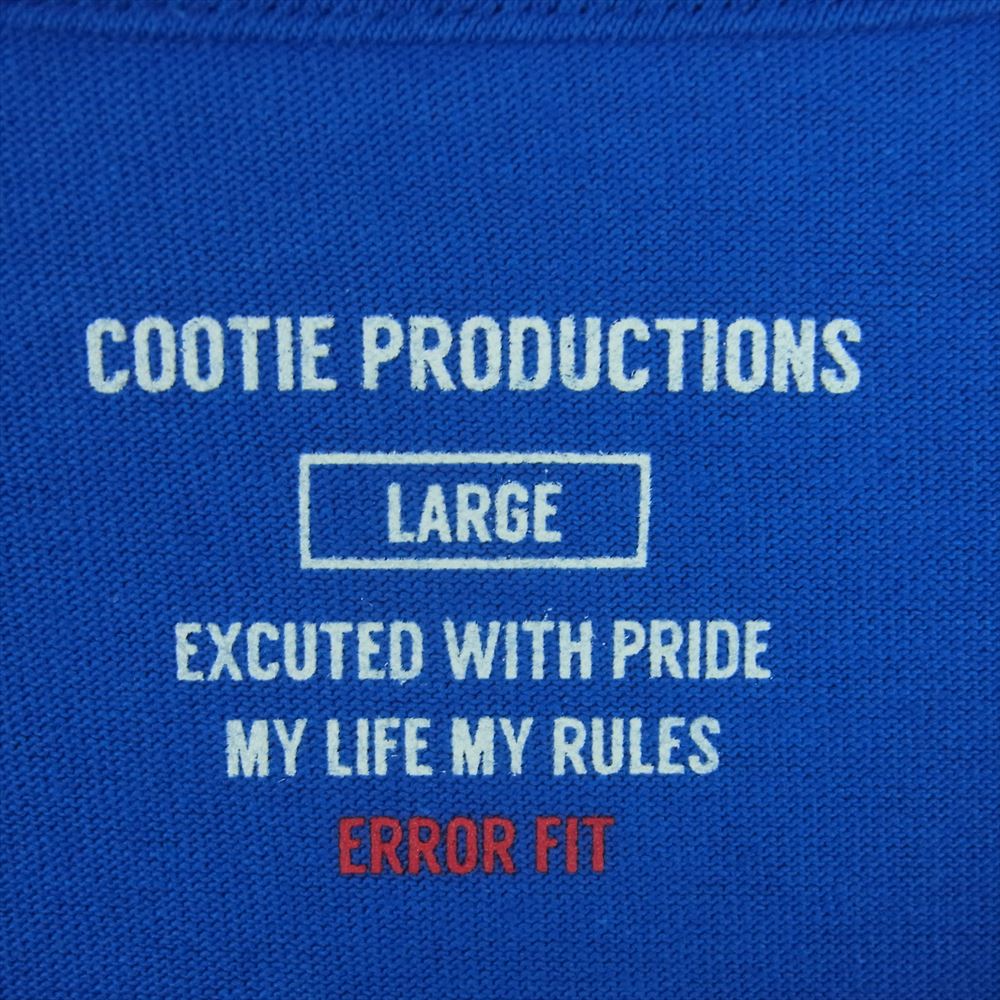COOTIE クーティー CTE-21S309 Open End Yarn Error Fit L/S Tee オーバーサイズ 長袖 Tシャツ ブルー系 L【美品】【中古】
