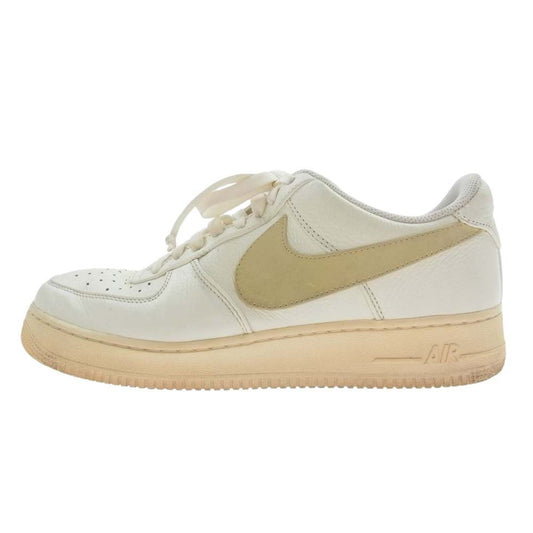 NIKE ナイキ AT4143-101 Air Force 1 Low 07 Premium Oversize Swoosh AF1 エアフォース1 プレミアム オーバーサイズスウォッシュ ローカットスニーカー ホワイト系 ベージュ系 28.5cm【中古】