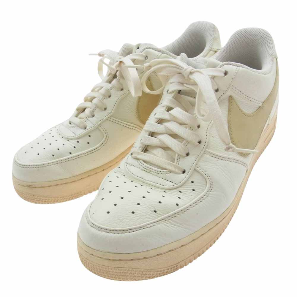 NIKE ナイキ AT4143-101 Air Force 1 Low 07 Premium Oversize Swoosh AF1 エアフォース1 プレミアム オーバーサイズスウォッシュ ローカットスニーカー ホワイト系 ベージュ系 28.5cm【中古】