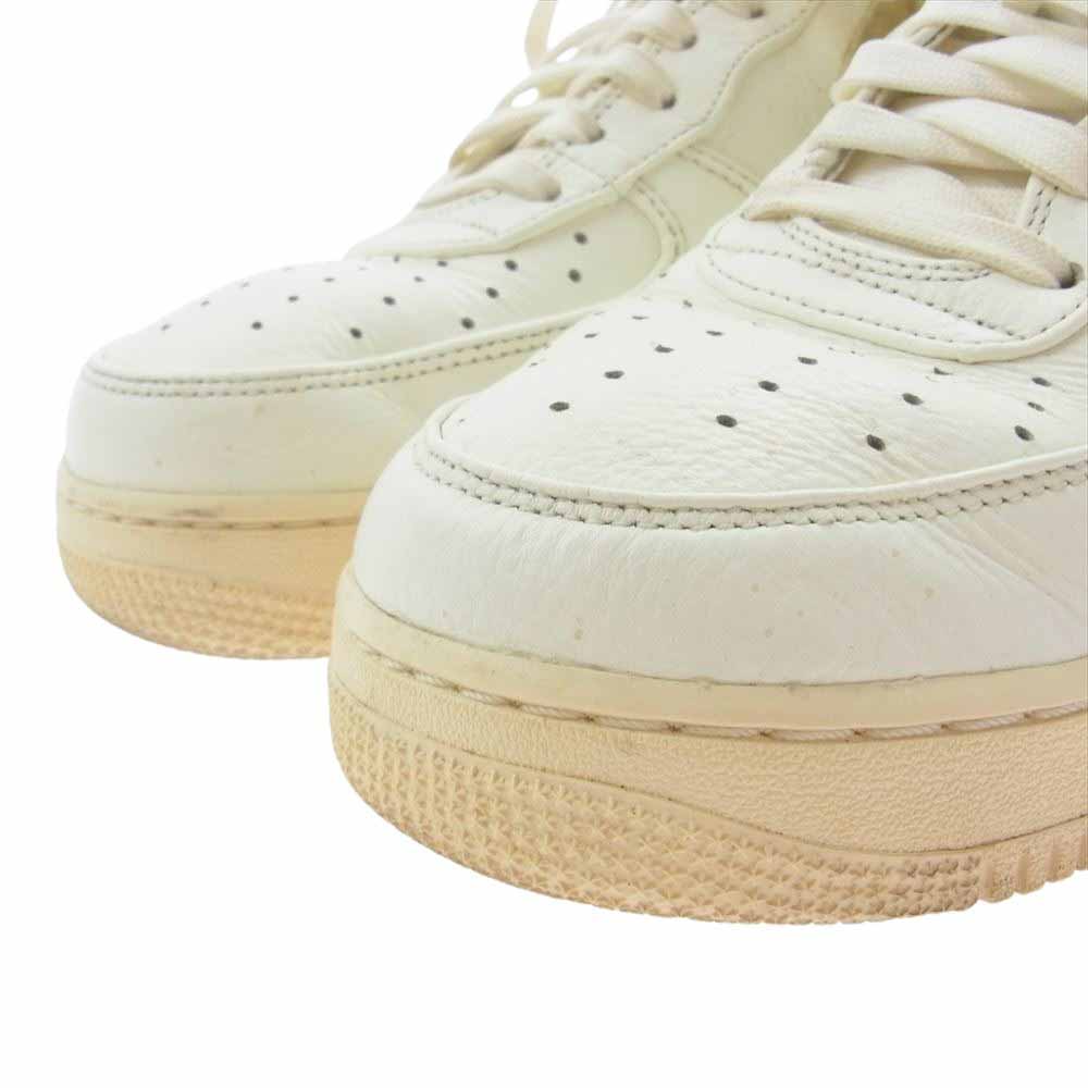 NIKE ナイキ AT4143-101 Air Force 1 Low 07 Premium Oversize Swoosh AF1 エアフォース1 プレミアム オーバーサイズスウォッシュ ローカットスニーカー ホワイト系 ベージュ系 28.5cm【中古】