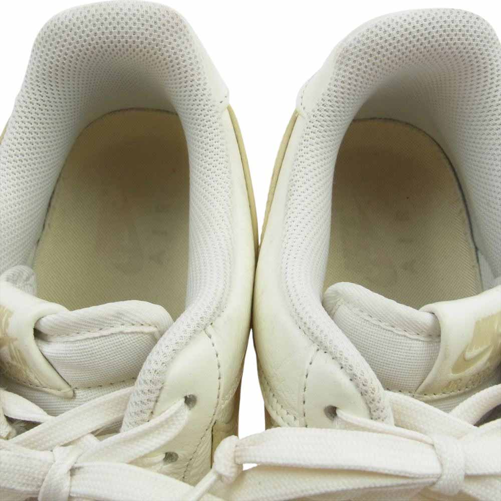 NIKE ナイキ AT4143-101 Air Force 1 Low 07 Premium Oversize Swoosh AF1 エアフォース1 プレミアム オーバーサイズスウォッシュ ローカットスニーカー ホワイト系 ベージュ系 28.5cm【中古】