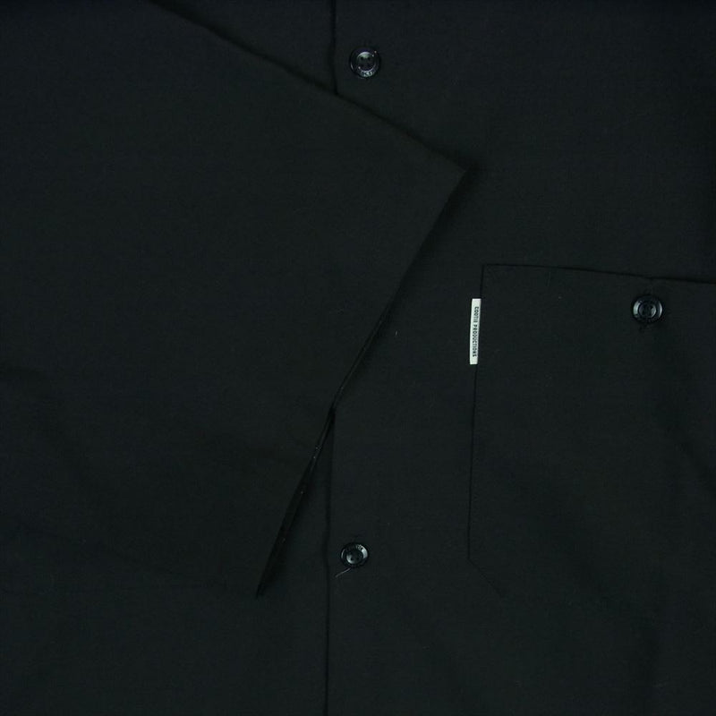 COOTIE クーティー T/W Work S/S Shirt ポリエステル ウール 半袖 シャツ 日本製 ブラック系 XL【美品】【中古】