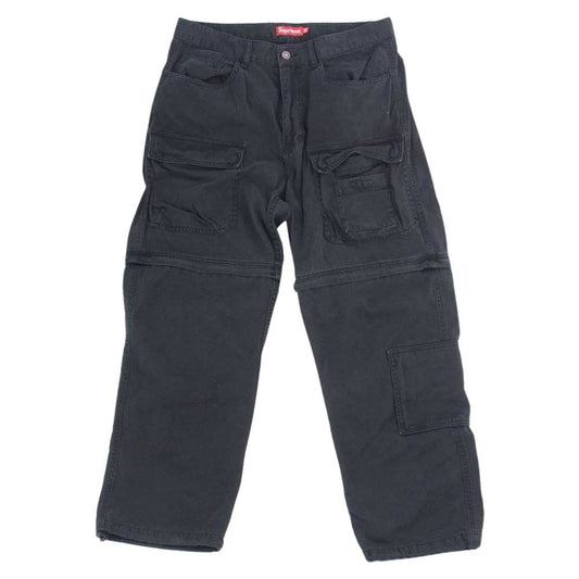 Supreme シュプリーム 21AW Zip-Off Utility Pant ジップオフ ユーティリティ パンツ ブラック系 34【中古】