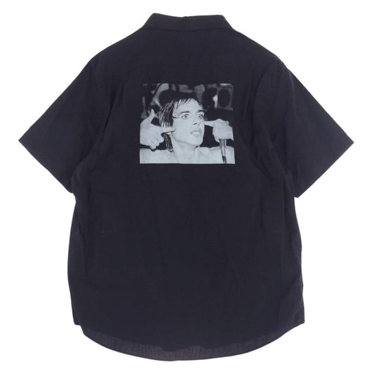 Supreme シュプリーム 21SS Iggy Pop S/S Shirt イギー・ポップ プリント 半袖 シャツ ブラック系 L【中古】