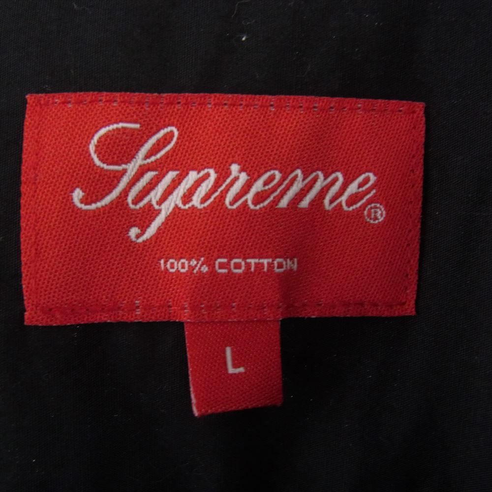 Supreme シュプリーム 21SS Iggy Pop S/S Shirt イギー・ポップ プリント 半袖 シャツ ブラック系 L【中古】