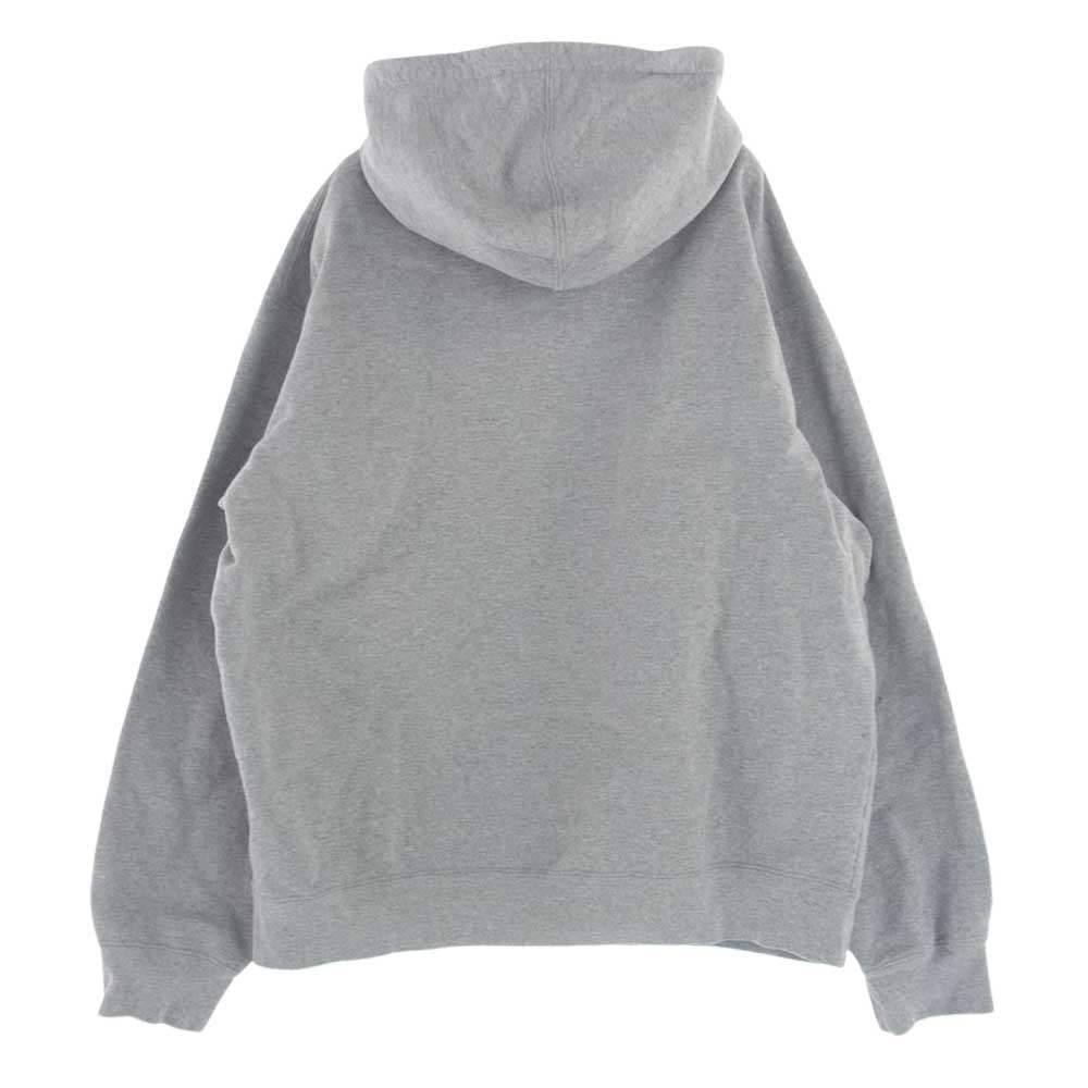 Supreme シュプリーム 19AW Text Stripe Zip Up Hooded Sweatshirt テキスト ストライプ ジップアップ フーディー スウェット パーカー グレー系 XL【中古】