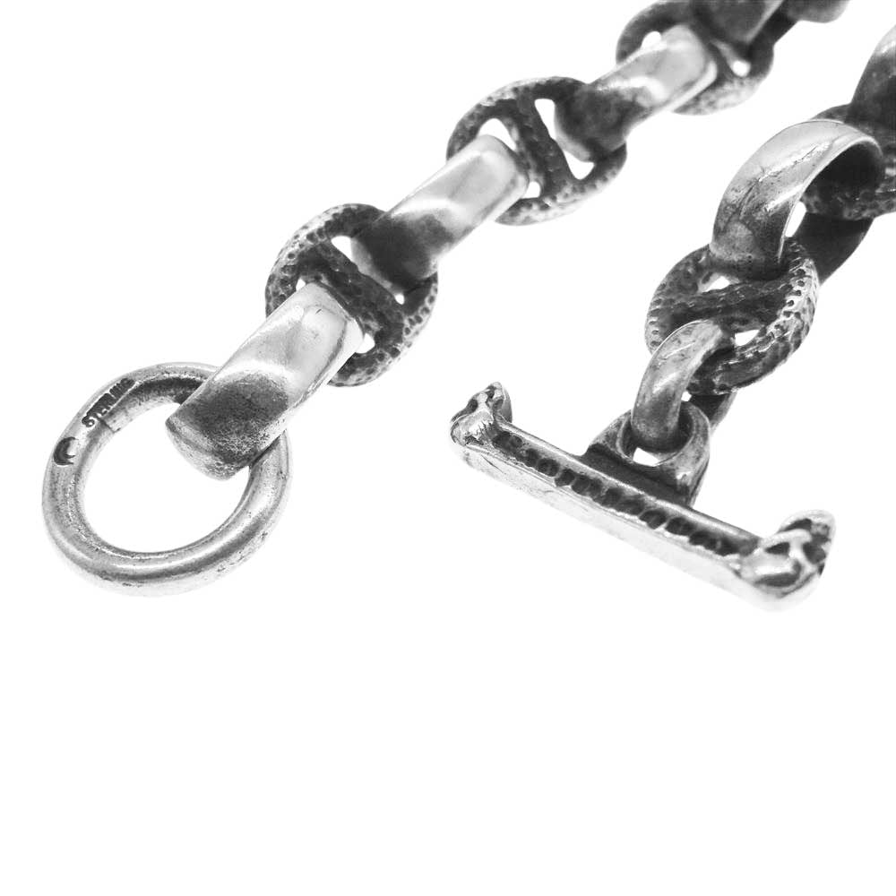 GABOR ガボール Gaboratory International ガボラトリーインターナショナル 4HEART CHISELED SMALL CROSS WITH SMOOTH H.W.O 4ハート チゼルド スモールクロス スムース アンカー ネックレス シルバー系【中古】