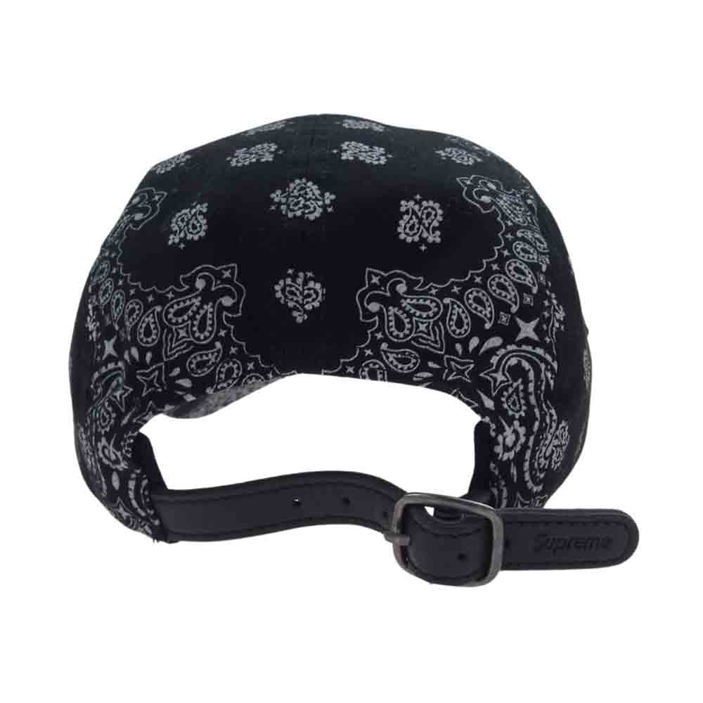 Supreme シュプリーム 21SS Bandana Camp Cap バンダナ ボックスロゴ キャンプキャップ ブラック系【中古】