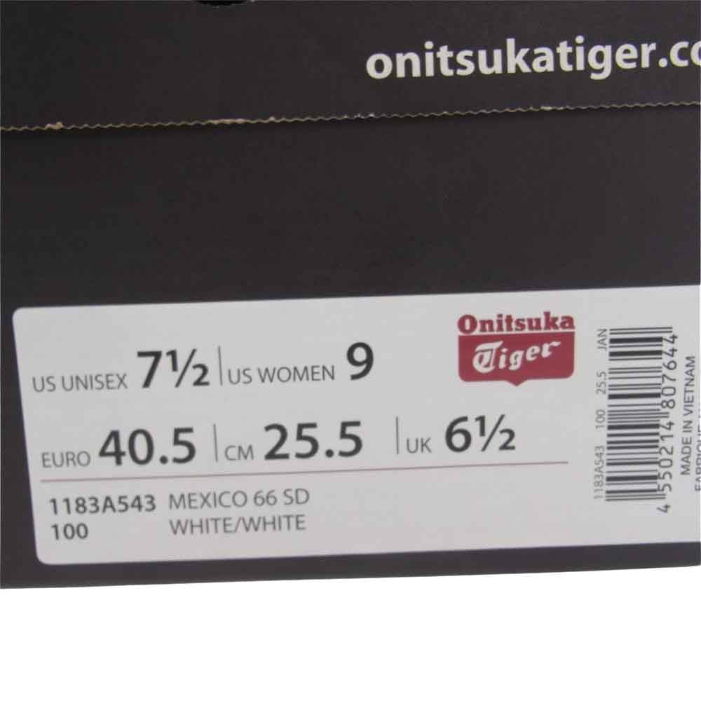 ONITSUKA TIGER オニツカタイガー 1183A543 MEXICO メキシコ ローカットスニーカー ホワイト系 25.5cm【中古】