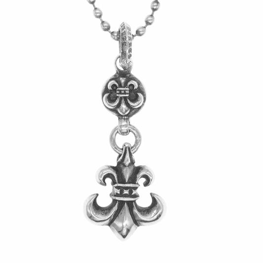 CHROME HEARTS クロムハーツ（原本無） 1BALL BS FLEUR 1ボール BS フレア チャーム シルバー ネックレス ペンダントトップ シルバー系【中古】