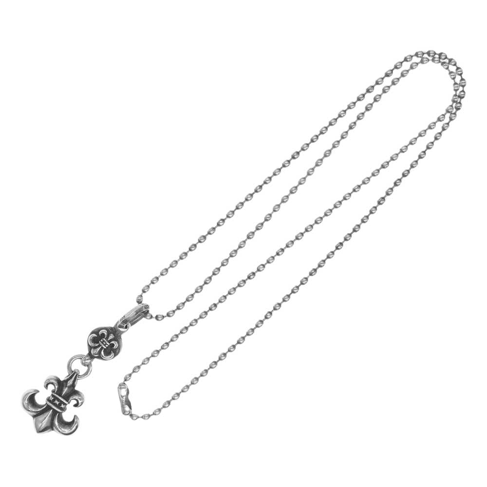 CHROME HEARTS クロムハーツ（原本無） 1BALL BS FLEUR 1ボール BS フレア チャーム シルバー ネックレス ペンダントトップ シルバー系【中古】
