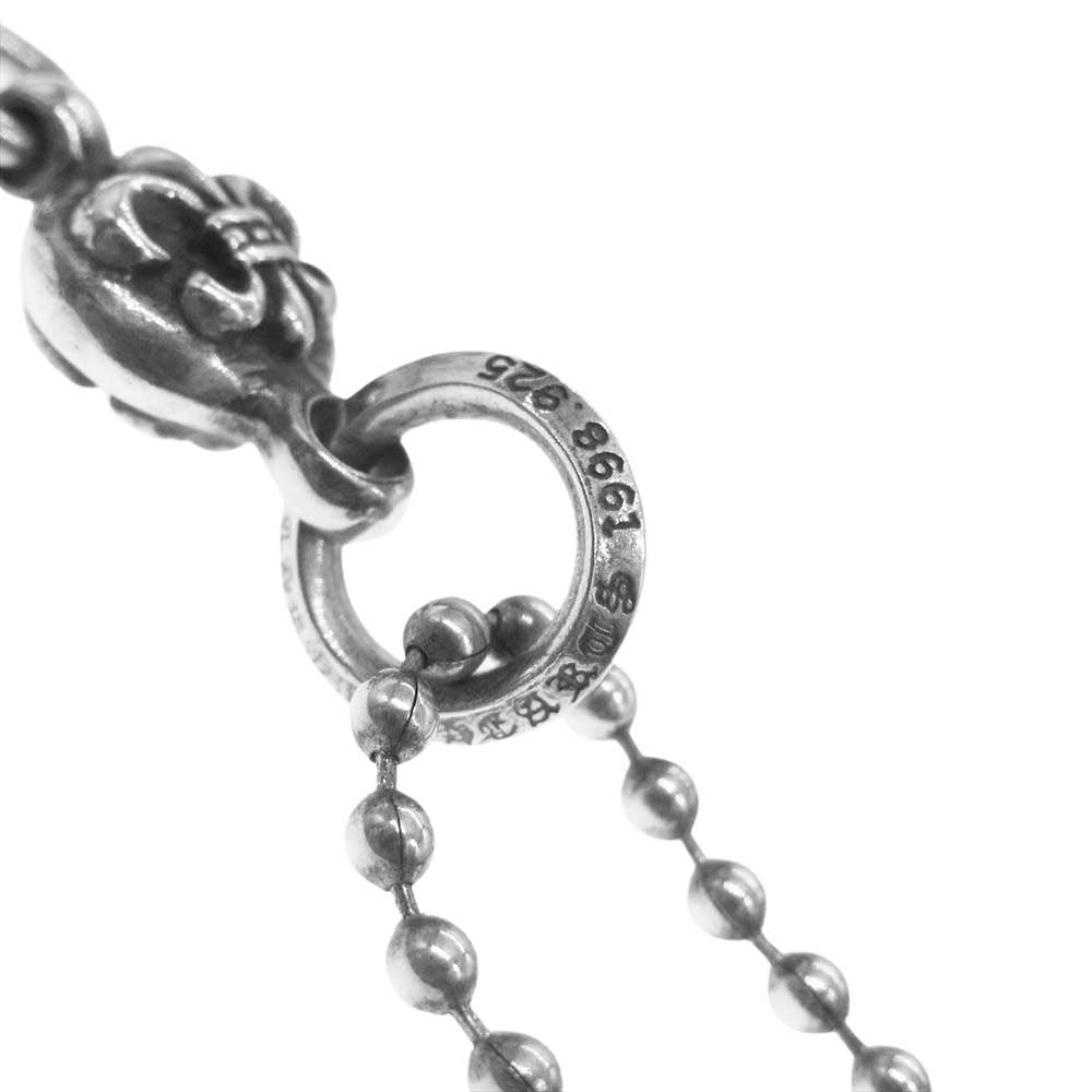 CHROME HEARTS クロムハーツ（原本無） 1BALL BS FLEUR 1ボール BS フレア チャーム シルバー ネックレス ペンダントトップ シルバー系【中古】