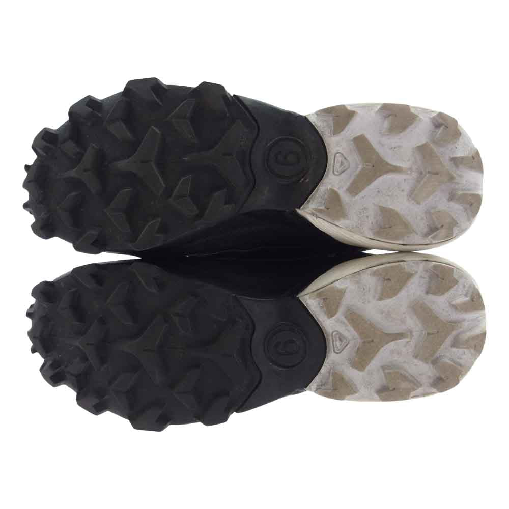 MAISON MARGIELA メゾンマルジェラ MM6 エムエムシックス × SALOMON サロモン S66WS0082 471695 CROSS LOW クロスロー スニーカー ブラック系 25cm【中古】