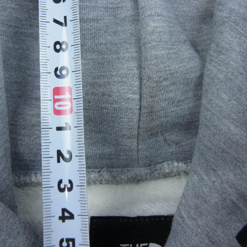 THE NORTH FACE ノースフェイス NT61721R SQUARE LOGO BIG HOODIE スクエア ロゴ ビッグ フーディ  パーカー グレー系 S【中古】