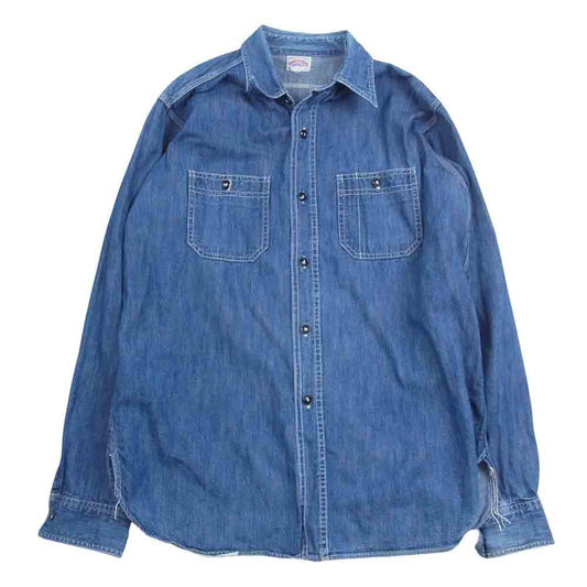 ジョーマッコイ 8HOUR UNION エイトアワーユニオン 長袖 デニム シャツ インディゴブルー系【中古】