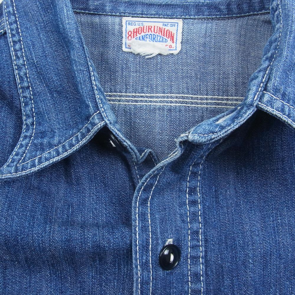 ジョーマッコイ 8HOUR UNION エイトアワーユニオン 長袖 デニム シャツ インディゴブルー系【中古】