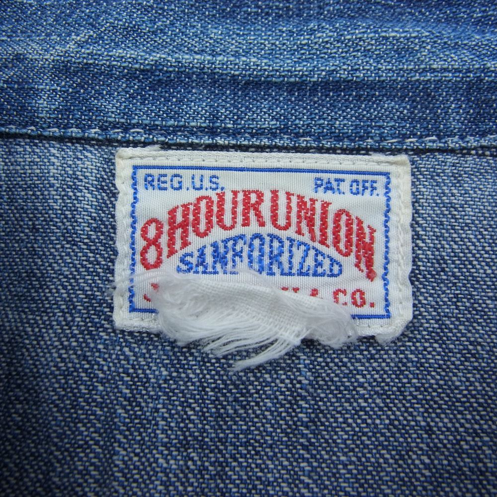 ジョーマッコイ 8HOUR UNION エイトアワーユニオン 長袖 デニム シャツ インディゴブルー系【中古】
