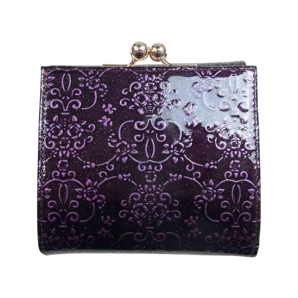 ANNA SUI アナスイ 314161-96 ルーミー 二つ折り 財布 パープル系【極上美品】【中古】