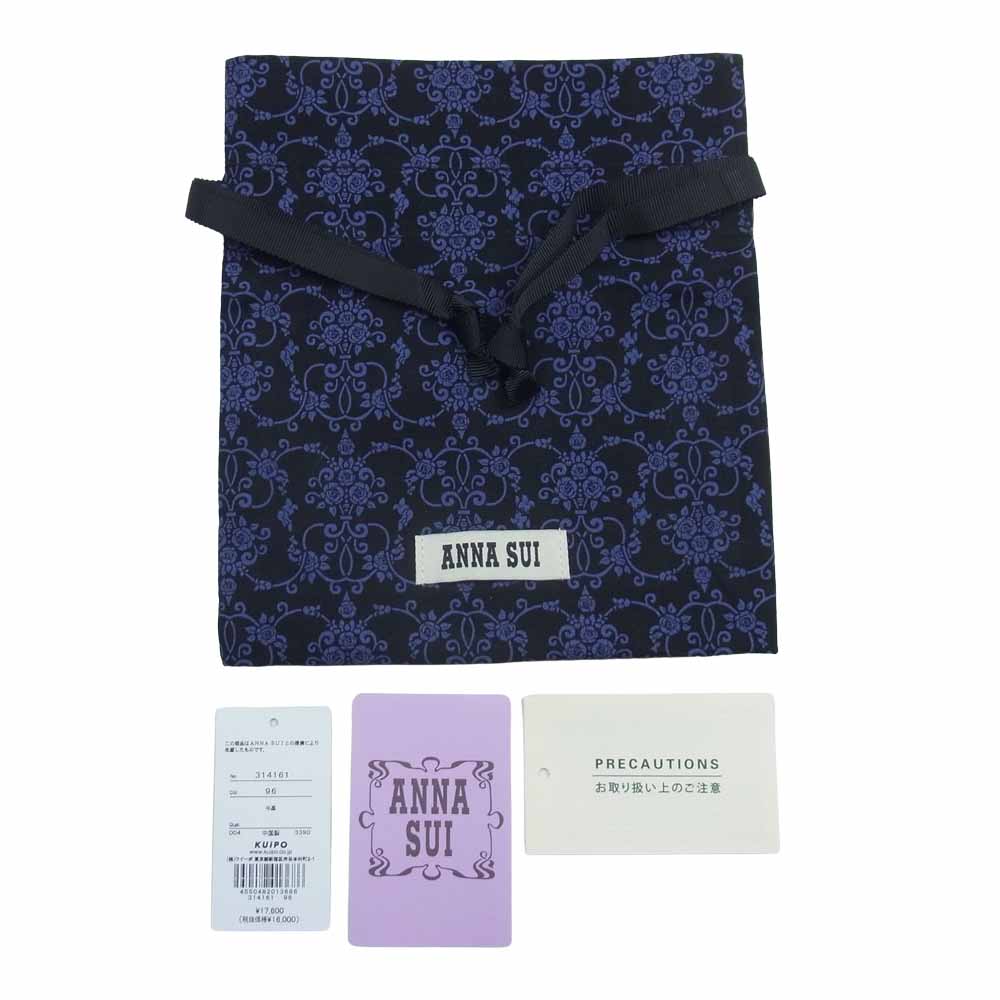 ANNA SUI アナスイ 314161-96 ルーミー 二つ折り 財布 パープル系【極上美品】【中古】