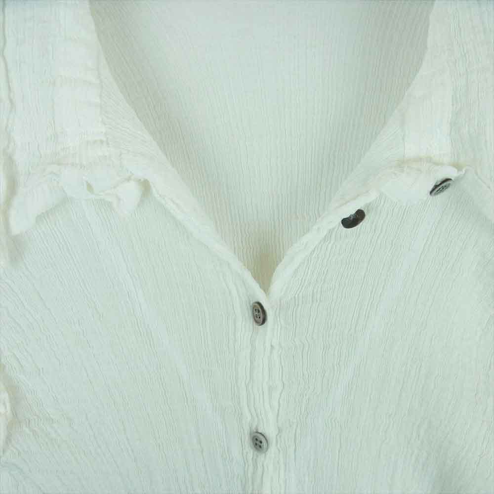 ISSEY MIYAKE イッセイミヤケ MI63FJ101 me ミー 襟付き カーディガン ブラウス 長袖 シャツ ホワイト系 -【中古】