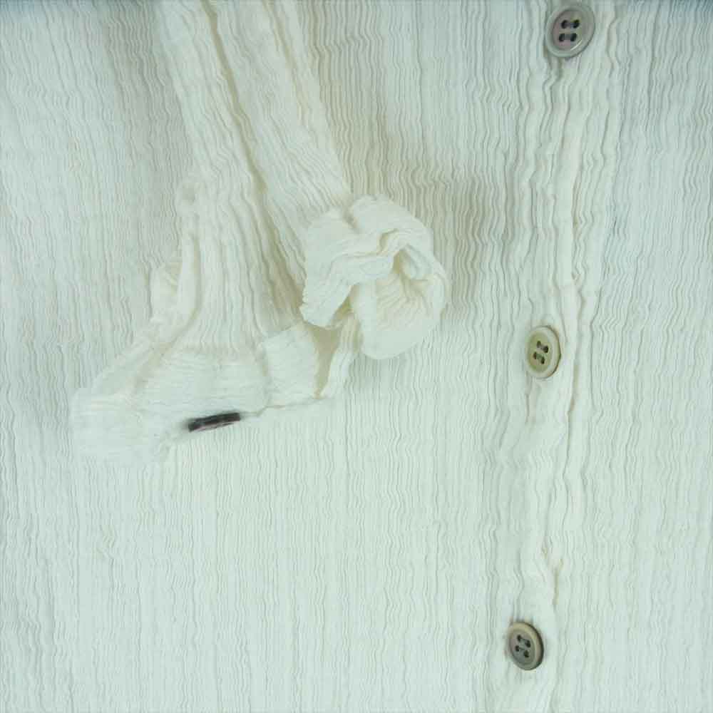 ISSEY MIYAKE イッセイミヤケ MI63FJ101 me ミー 襟付き カーディガン ブラウス 長袖 シャツ ホワイト系 -【中古】