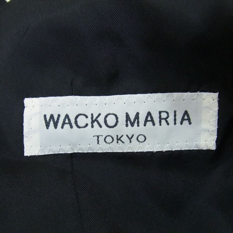 WACKO MARIA ワコマリア 10AW-GAB-18 バック ゴールドステッチ 刺繍 ジレ ベスト ブラック系 S【中古】