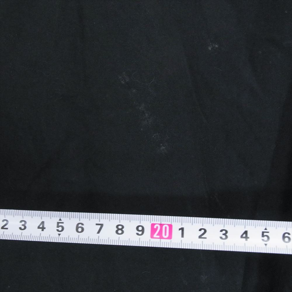 WACKO MARIA ワコマリア レーヨン ベロア切り返し シルバーステッチ オープンカラー 長袖 シャツ  ブラック系 M【中古】