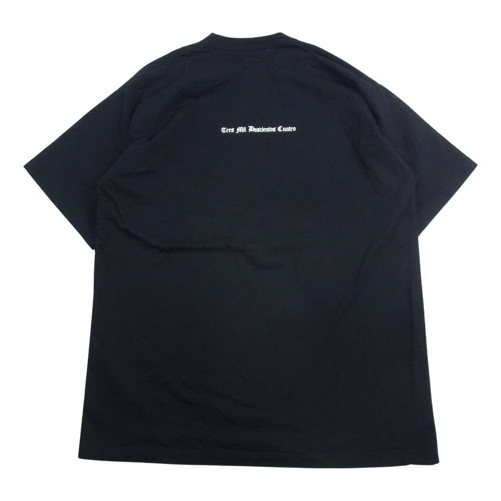 NEIGHBORHOOD ネイバーフッド ロゴ プリント 半袖 クルーネック Tシャツ ブラック ブラック系 XL【美品】【中古】