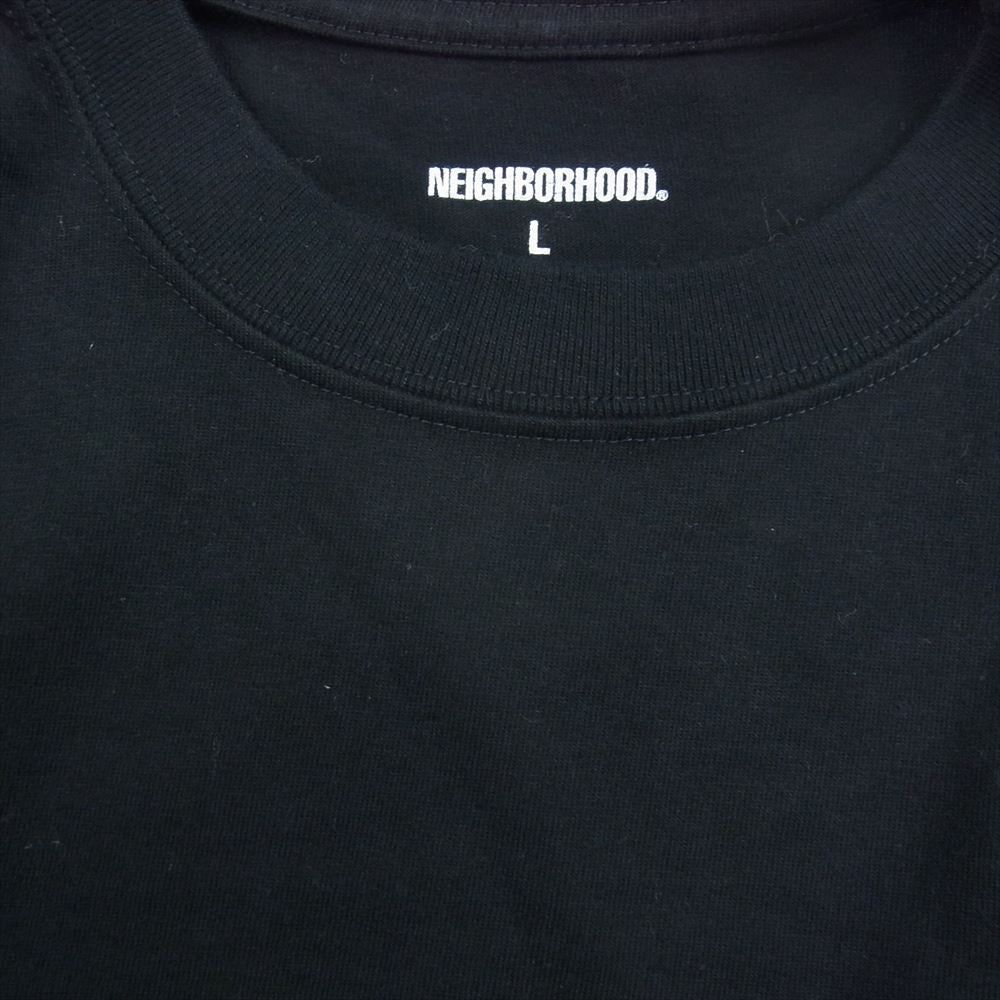 NEIGHBORHOOD ネイバーフッド NH . TEE LS-1 バックプリント 長袖 クルーネック Tシャツ ブラック系 L【中古】