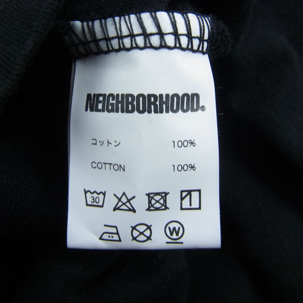 NEIGHBORHOOD ネイバーフッド NH . TEE LS-1 バックプリント 長袖 クルーネック Tシャツ ブラック系 L【中古】