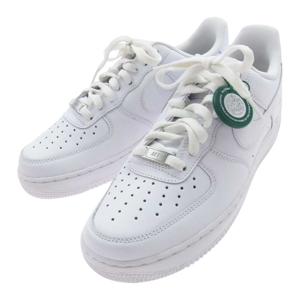 NIKE ナイキ DD8959-100 WMNS Air Force 1 Low 07 ウィメンズ エアフォース1 ローカット スニーカー ホワイト系 26.5cm【美品】【中古】