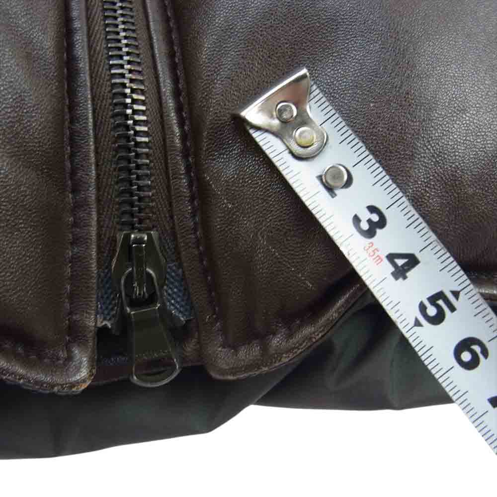 TATRAS タトラス MTA-468-12 国内正規品 BECRUX ラムレザー ダウン ベスト ダークブラウン系 04【中古】