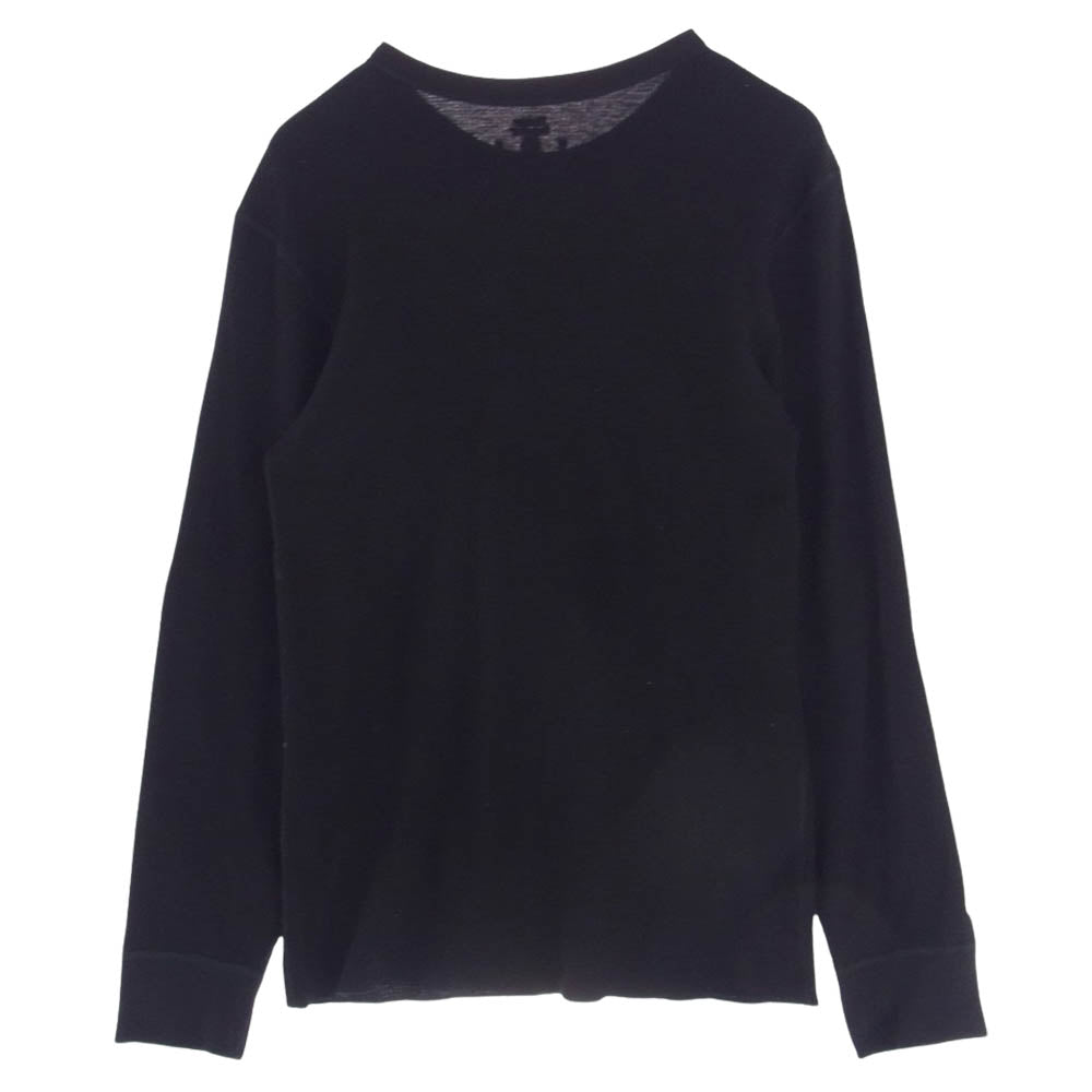 Supreme シュプリーム 21AW Hanes Bones Thermal Crew ヘインズ ボーンズ サーマル クルー 長袖 Tシャツ ブラック系 L【中古】