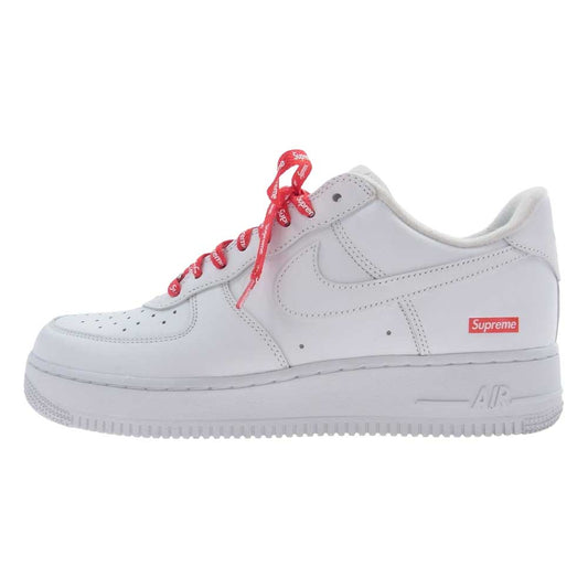 Supreme シュプリーム CU9225-100 × NIKE AIR FORCE 1 Low SP ナイキエアフォース ワン ロー スニーカー ホワイト系 27.5cm【中古】