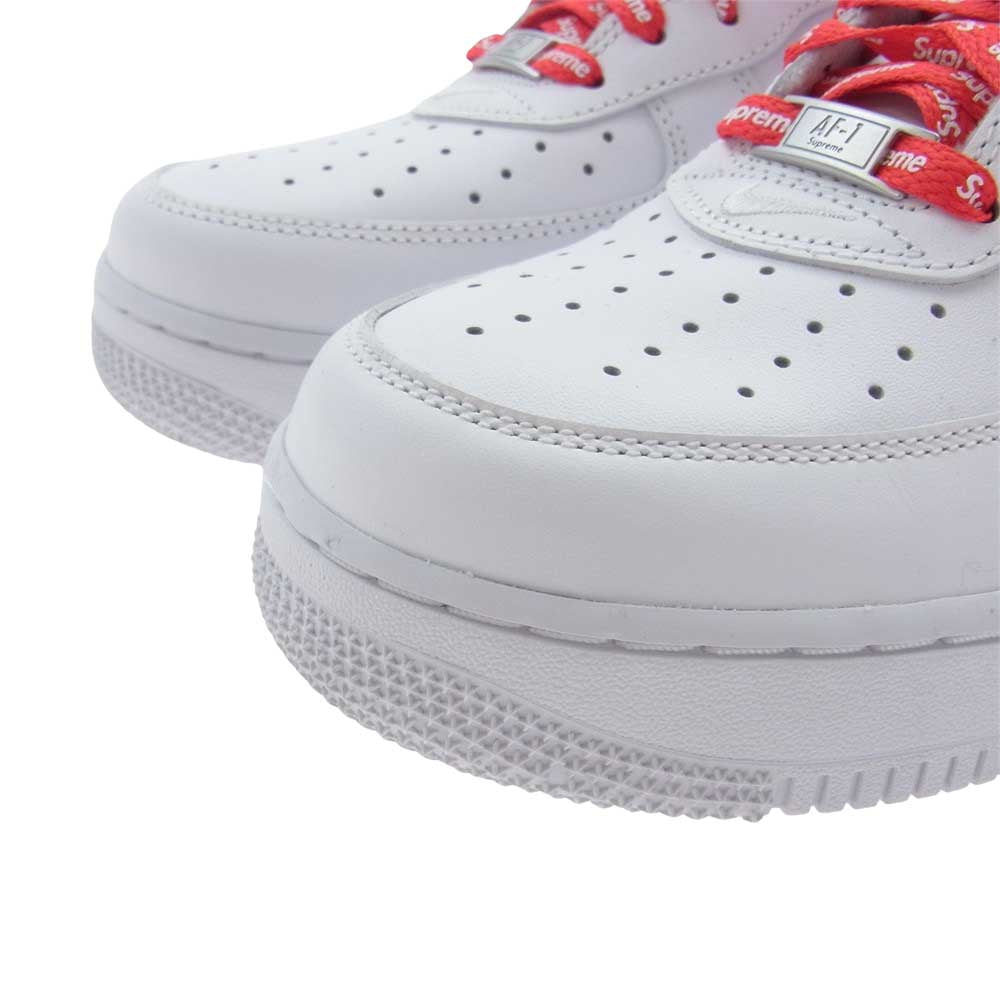 Supreme シュプリーム CU9225-100 × NIKE AIR FORCE 1 Low SP ナイキエアフォース ワン ロー スニーカー ホワイト系 27.5cm【中古】