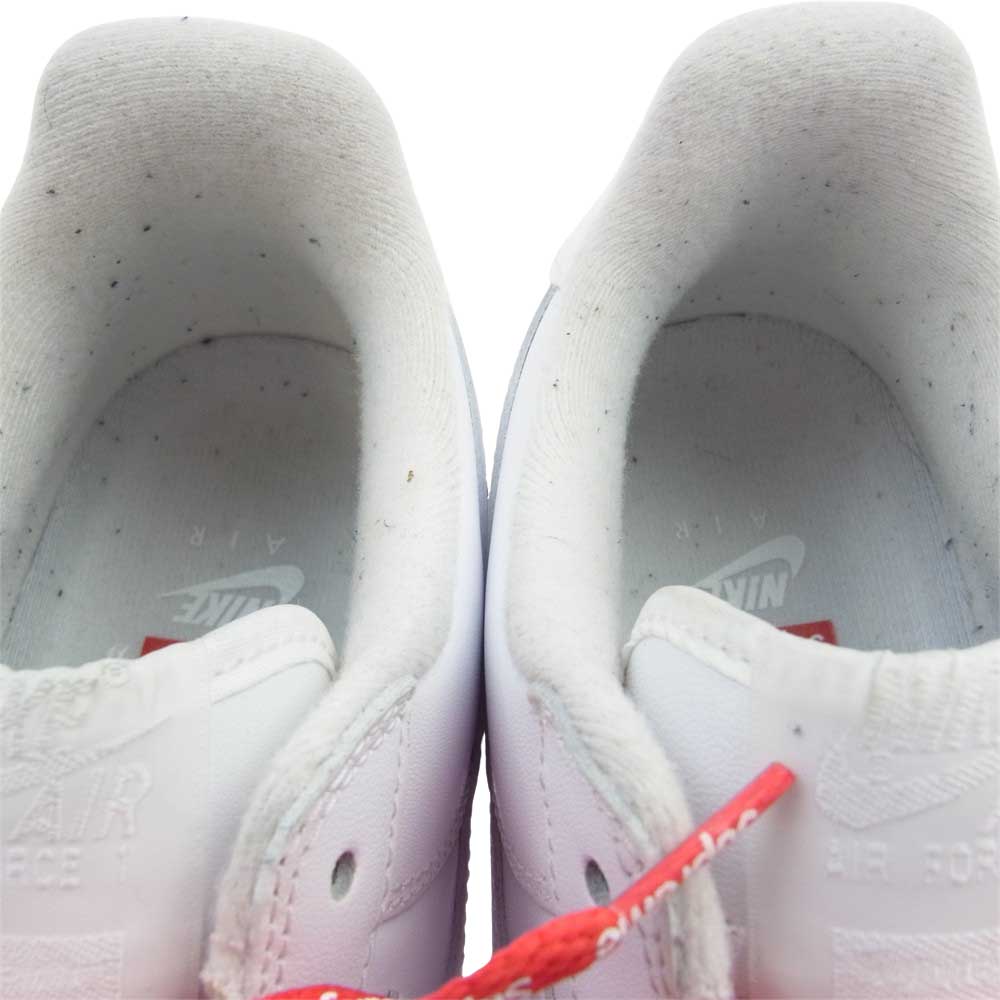 Supreme シュプリーム CU9225-100 × NIKE AIR FORCE 1 Low SP ナイキエアフォース ワン ロー スニーカー ホワイト系 27.5cm【中古】