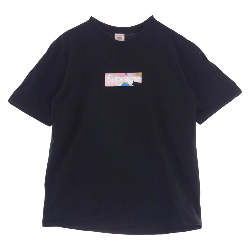 Supreme シュプリーム 21SS Emilio Pucci Box Logo Tee エミリオプッチ ボックス ロゴ プリント 半袖 Tシャツ ブラック系 M【中古】