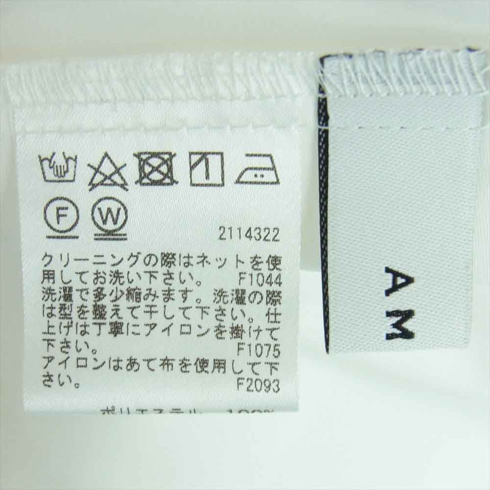 アメリ ボトルネック フレンチスリーブ ブラウス トップス ポリエステル 日本製 ホワイト系 サイズ表記なし【中古】