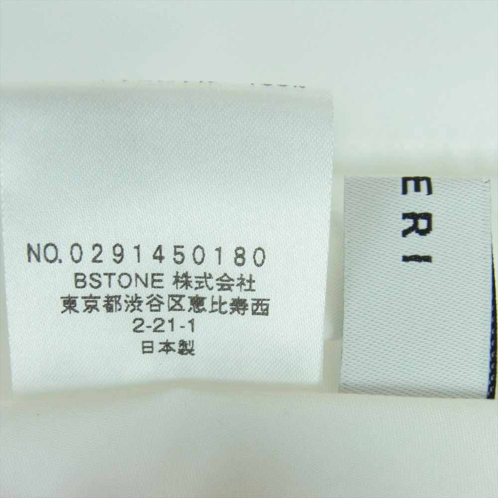 アメリ ボトルネック フレンチスリーブ ブラウス トップス ポリエステル 日本製 ホワイト系 サイズ表記なし【中古】