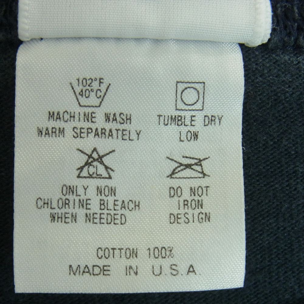 STANDARD CALIFORNIA スタンダードカリフォルニア CHAMPION チャンピオン T1011 ロゴ 半袖 Tシャツ コットン アメリカ製 ネイビー系 M【中古】