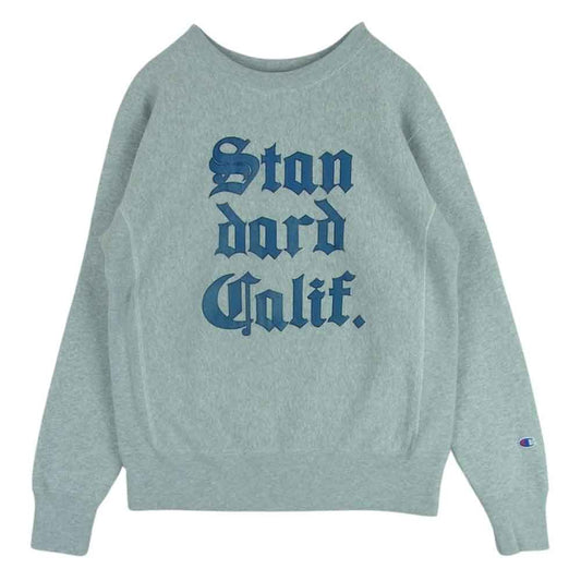 STANDARD CALIFORNIA スタンダードカリフォルニア CHAMPION SD Reverse Weave Crew Sweat OfficialStore Limited チャンピオン リバースウィーブ スウェット グレー系 M【美品】【中古】