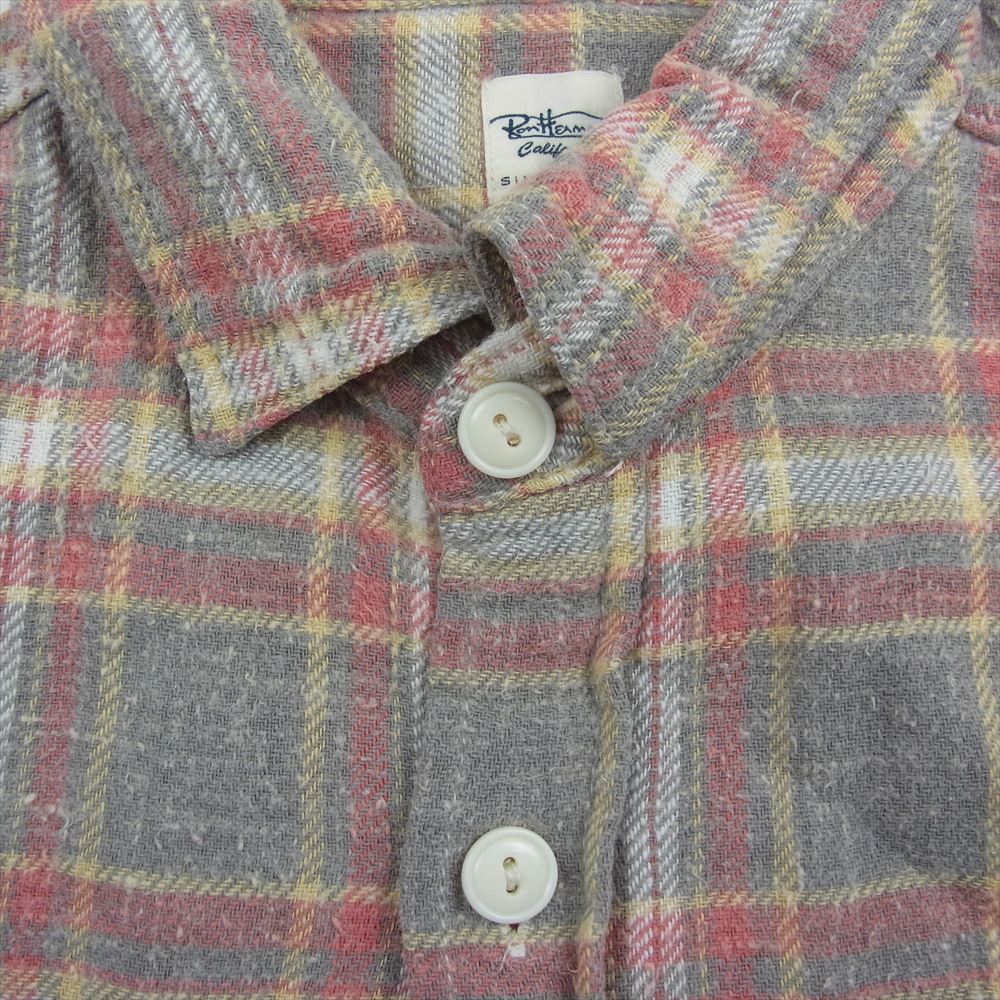 Ron Herman ロンハーマン 2920700061 1071 ネップ加工 チェック フランネル シャツ マルチカラー系 S【中古】