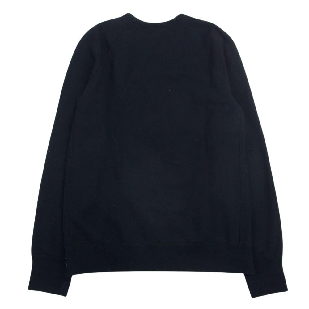 レイニングチャンプ サイドジップ クルーネック 長袖 スウェット ブラック系 S【中古】