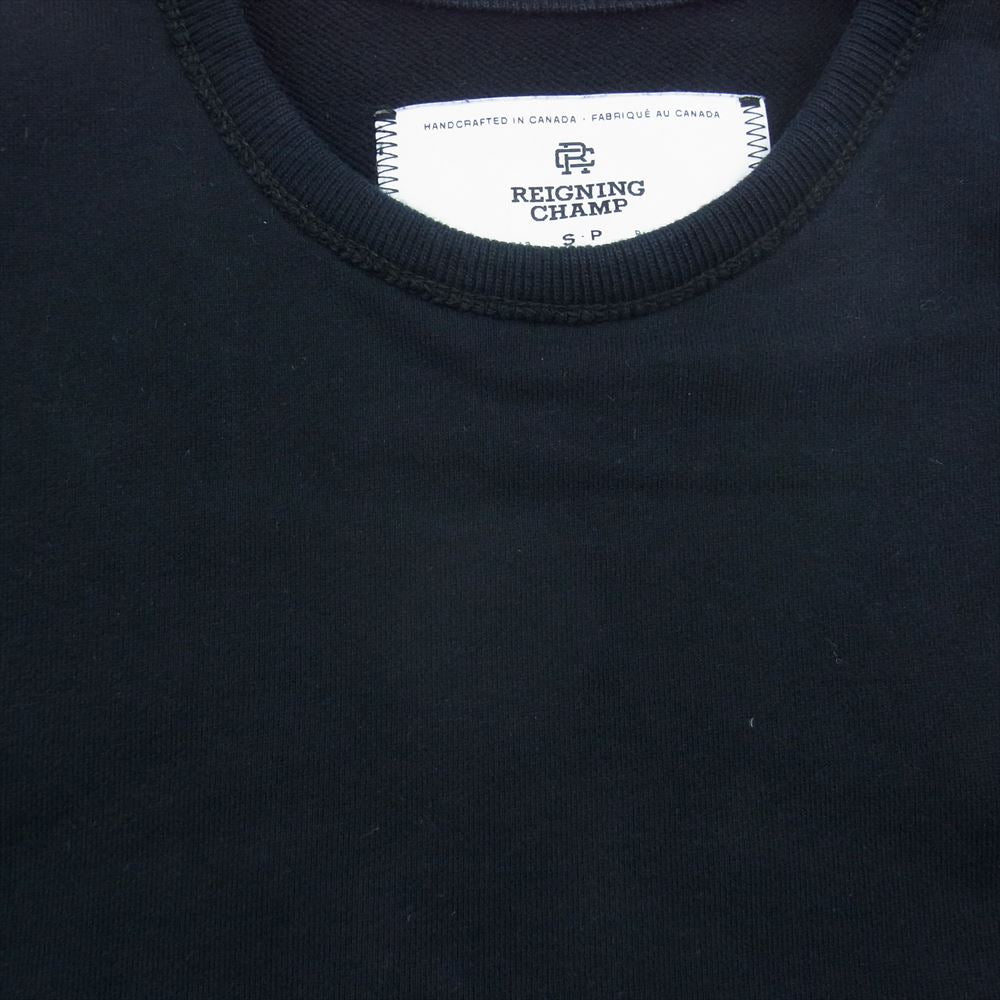 レイニングチャンプ サイドジップ クルーネック 長袖 スウェット ブラック系 S【中古】