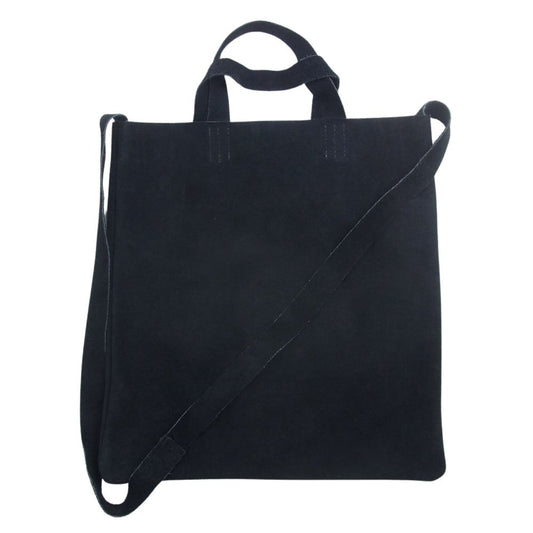 Ron Herman ロンハーマン USA製 2way 本革 スエード レザー ショルダーバッグ ブラック系【中古】