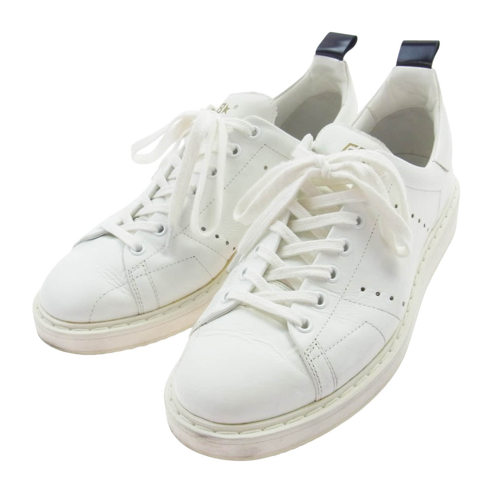 GOLDEN GOOSE ゴールデングース GCOMS631.A1 STARTER スターター ローカット スニーカー ホワイト系 40【中古】