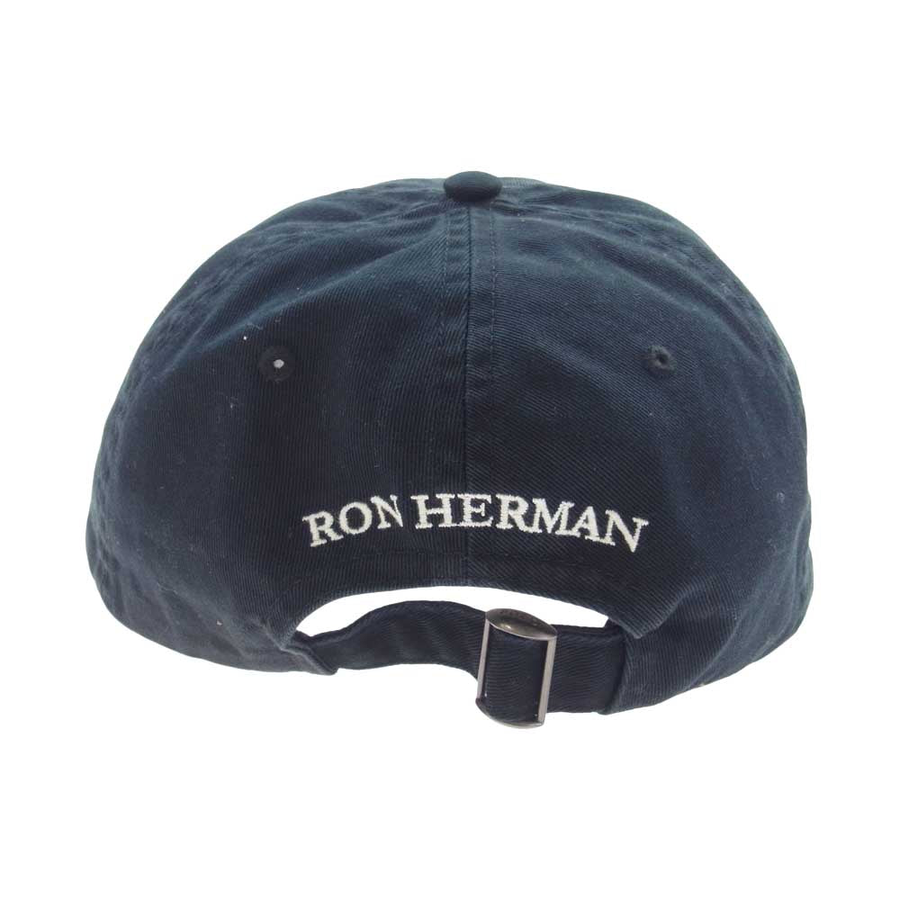 RALPH LAUREN ラルフローレン x Ron Herman ロンハーマン別注 10周年限定 M CLASSICS 6-Panel CAP ポニー ロゴ刺繍 キャップ ブラック系【中古】