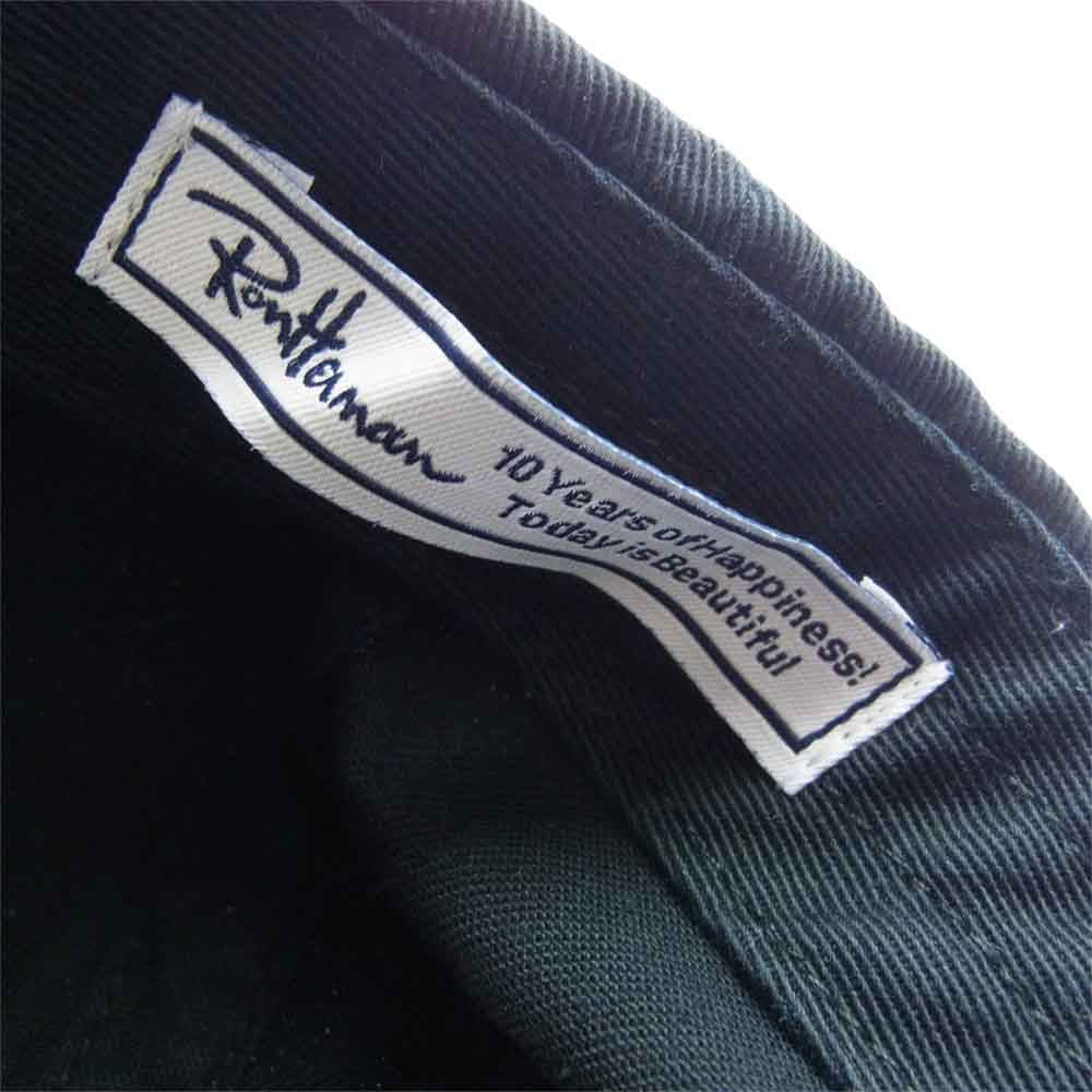 RALPH LAUREN ラルフローレン x Ron Herman ロンハーマン別注 10周年限定 M CLASSICS 6-Panel CAP ポニー ロゴ刺繍 キャップ ブラック系【中古】