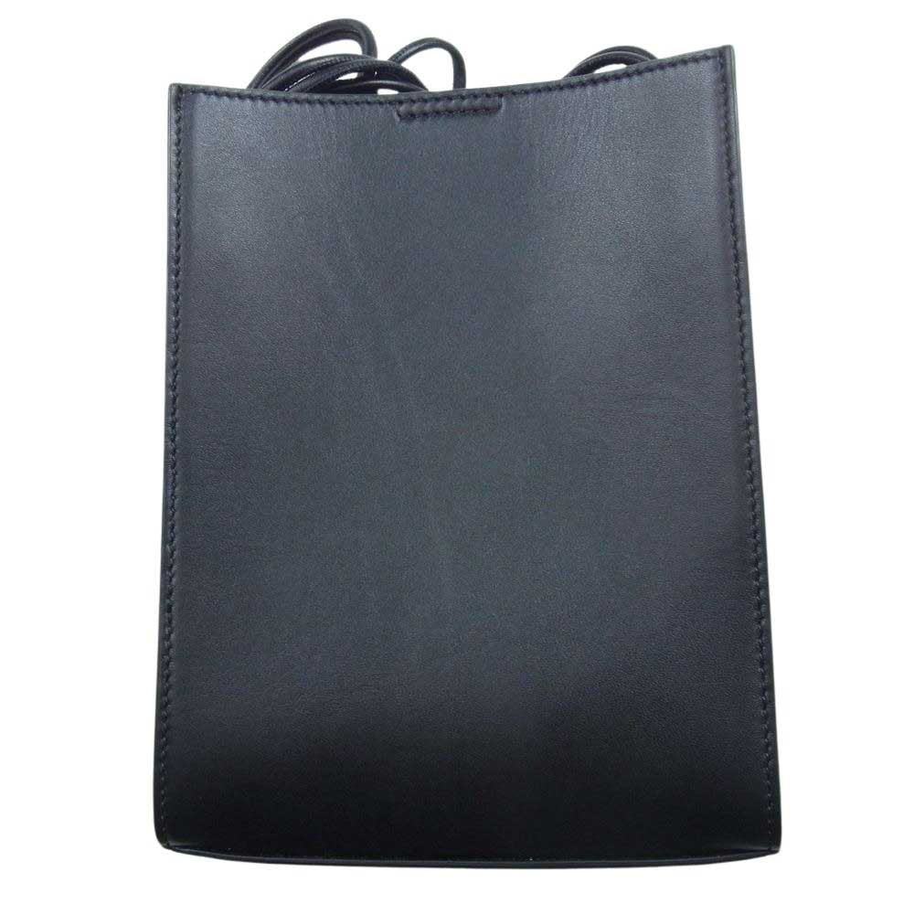 JIL SANDER ジルサンダー TANGLE SMALL タングル スモール レザー ショルダーバッグ サコッシュ ブラック系【中古】
