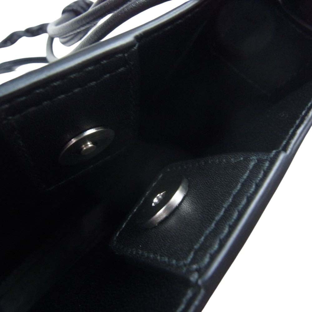 JIL SANDER ジルサンダー TANGLE SMALL タングル スモール レザー ショルダーバッグ サコッシュ ブラック系【中古】